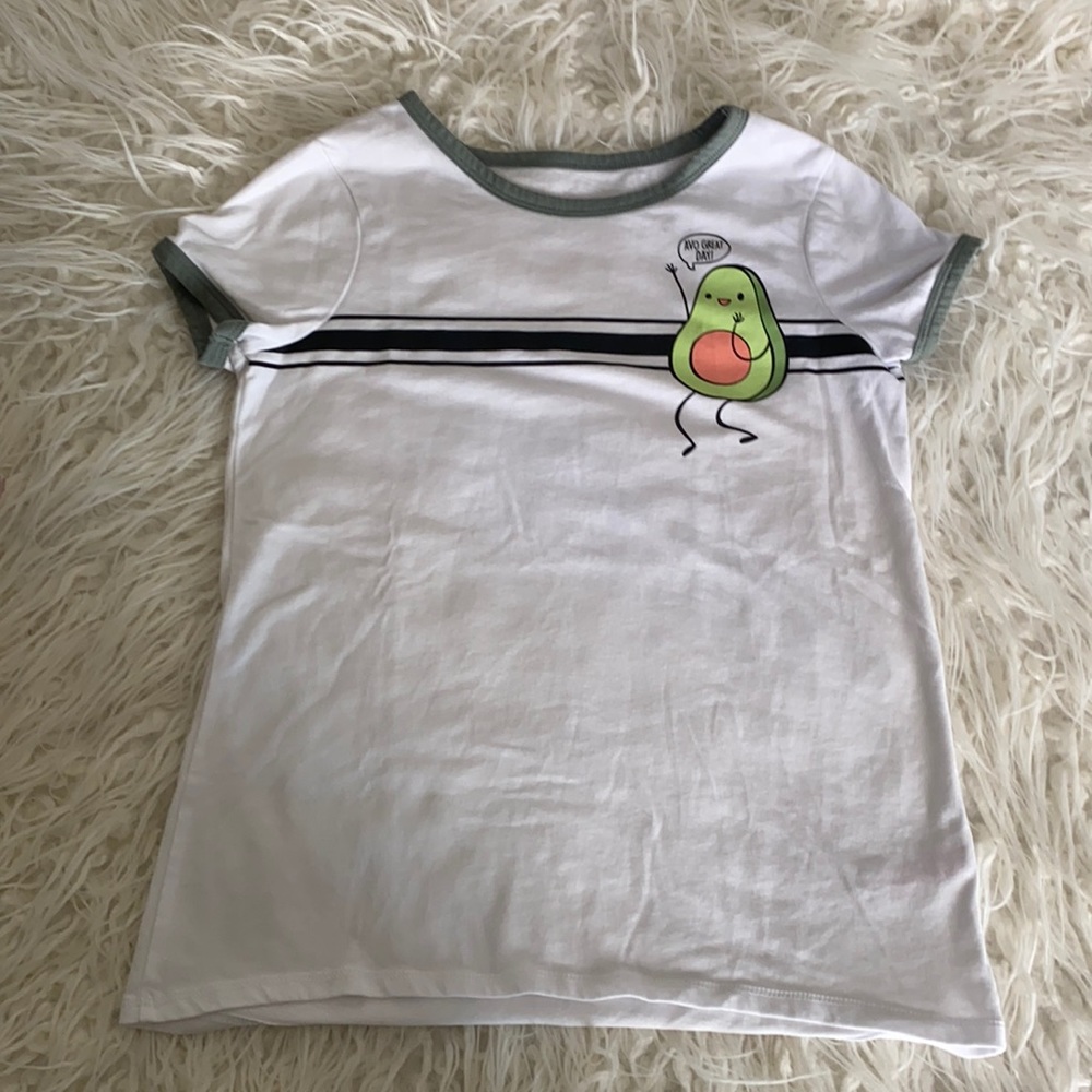 Girls Justice avocado t-shirt size 10